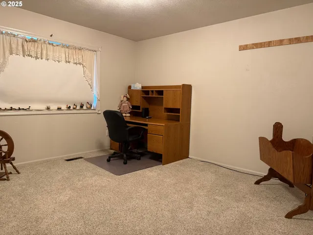 a view of workspace with a window