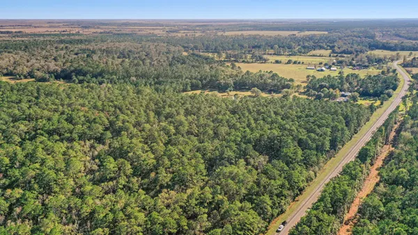 a view of city and mountain