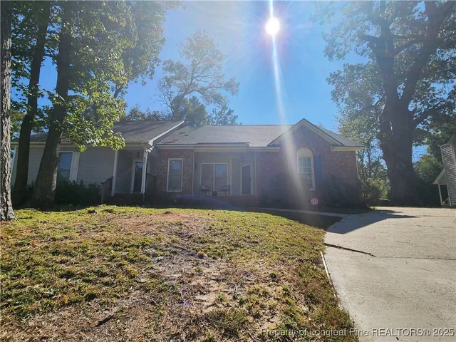 a backyard of a house