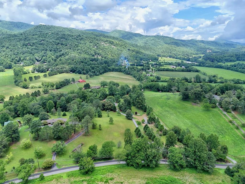1422 Wolffork Road Rabun Gap, GA 30568 - Photo 78 of 78 an aerial view of residential houses with outdoor space and trees