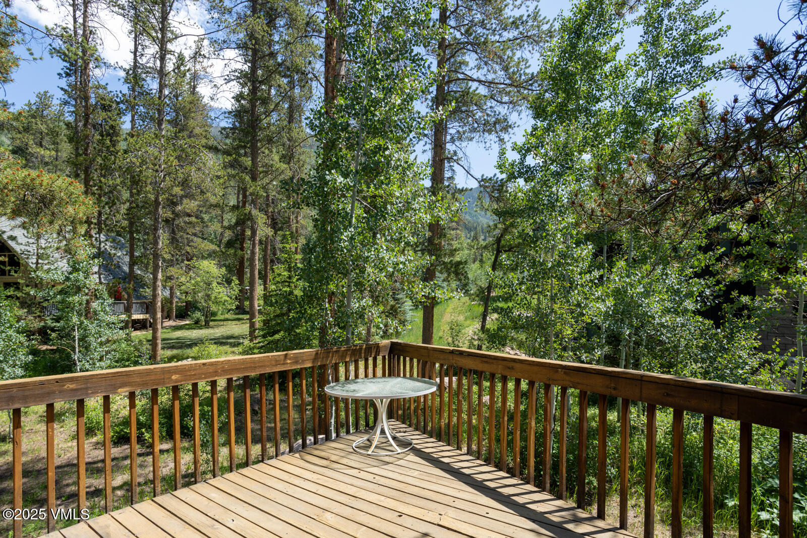 5159 Gore Circle Vail, CO 81657 - Photo 52 of 62 a view of balcony with wooden floor and fence