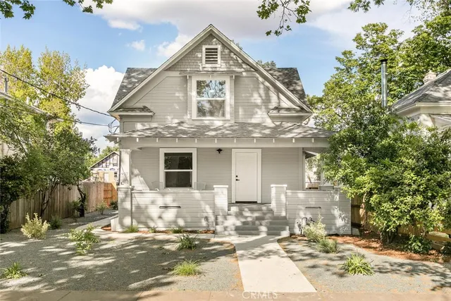 a view of a house with a outdoor space