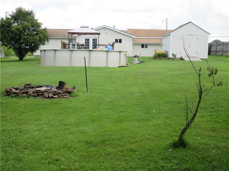 118 Grimm Road Sarver, PA 16055 - Photo 22 of 25 View of the fire pit and the back yard.