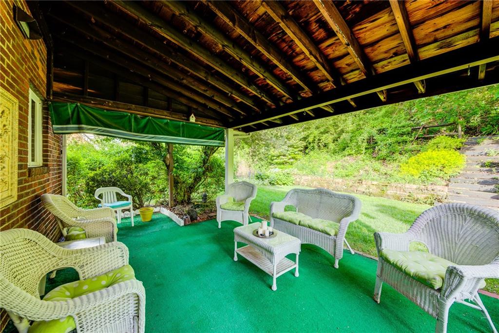 3927 Edge Road Pittsburgh, PA 15227 - Photo 24 of 25 Rear back porch is located right of the kitchen -- great area for entertaining !