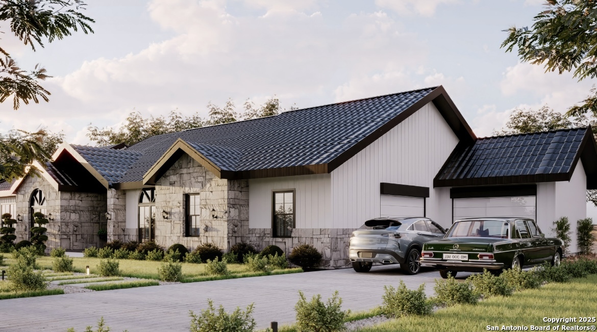 1637 Primrose Path Spring Branch, TX 78070 - Photo 3 of 6 a front view of a house with a garden