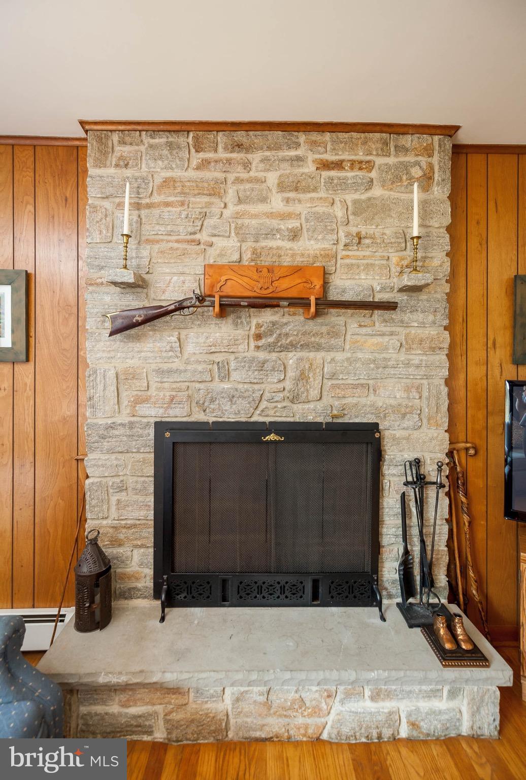 2305 Darlene Road Hampstead, MD 21074 - Photo 7 of 26 Stone fireplace is focal point of living room