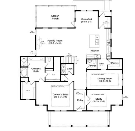 9275 Blue Jay Lane Awendaw, SC 29429 - Photo 2 of 3 Lot 42 first floor