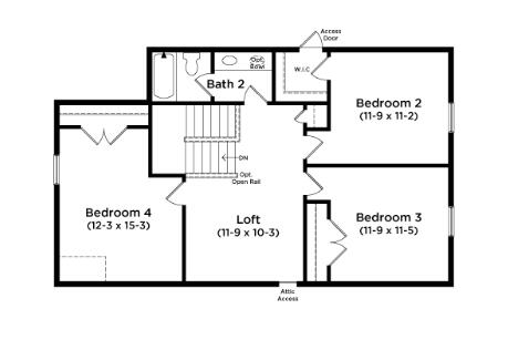 9275 Blue Jay Lane Awendaw, SC 29429 - Photo 3 of 3 Lot 42 second floor