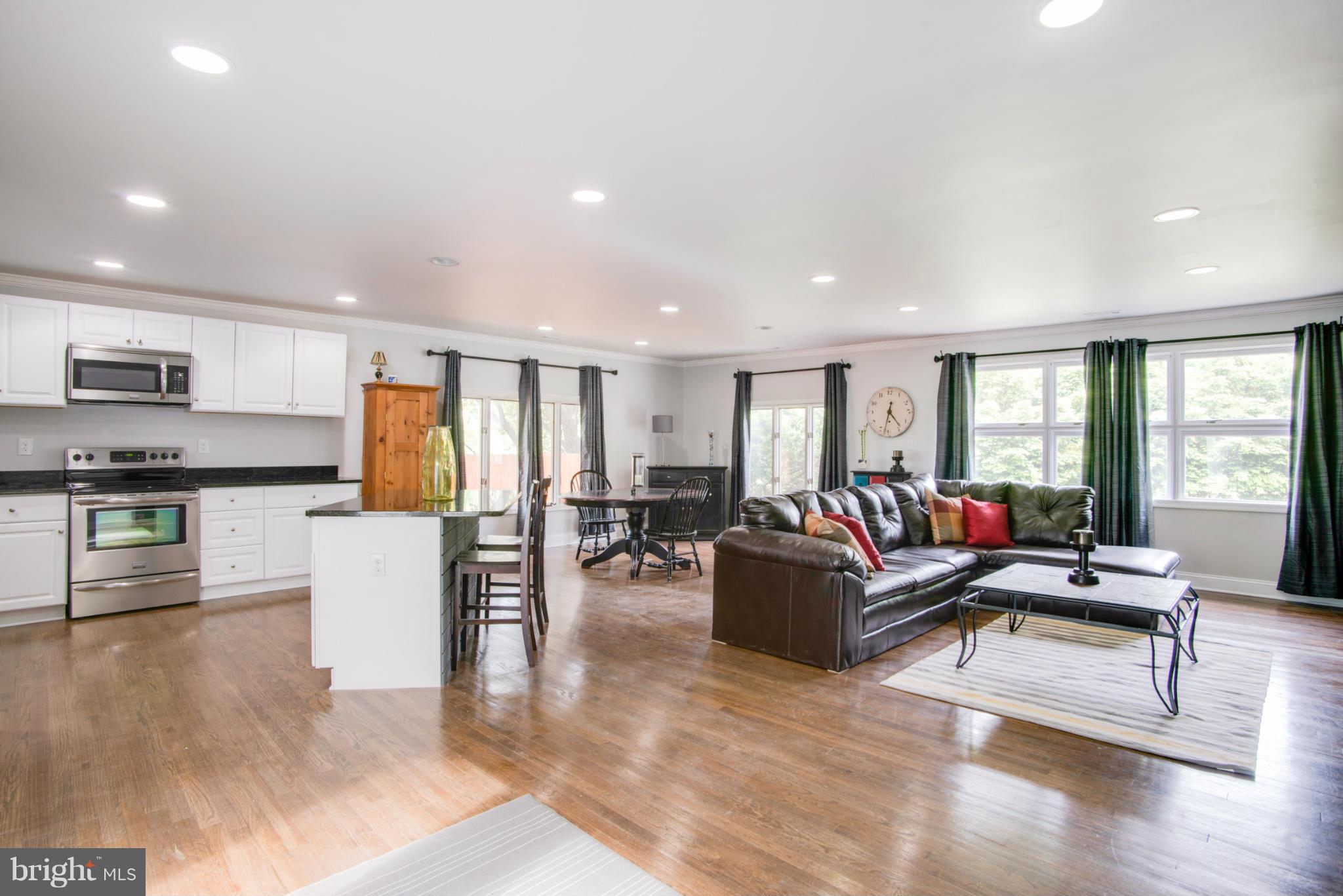 8614 Ridge Road Ellicott City, MD 21043 - Photo 5 of 28 Living Room open to dining area and kitchen