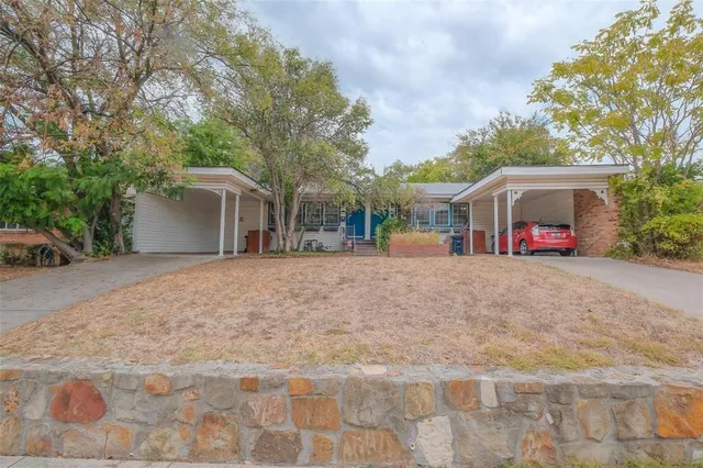 a view of road and with trees