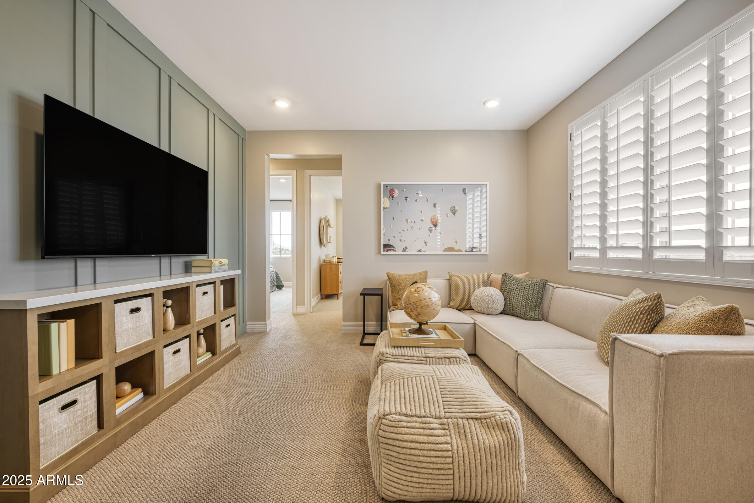 1506 East Coconino Way Gilbert, AZ 85298 - Photo 6 of 13 a living room with furniture and a flat screen tv