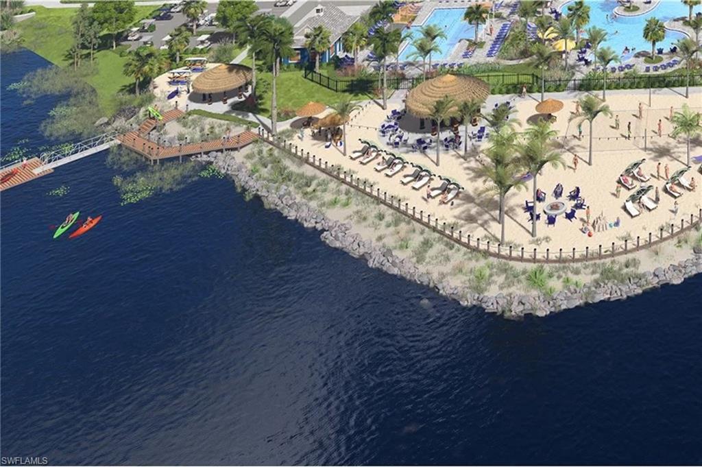 14888 Anchorage Road Punta Gorda, FL 33982 - Photo 28 of 34 Bird's eye view of a nearby body of water and a pool area