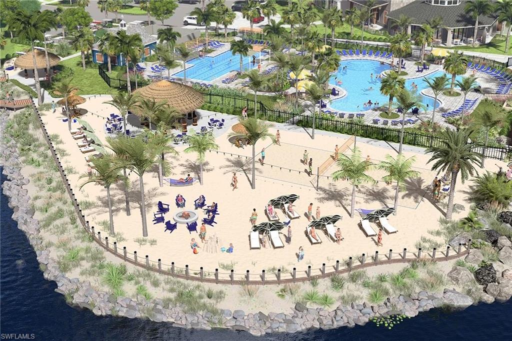 14888 Anchorage Road Punta Gorda, FL 33982 - Photo 29 of 34 Bird's eye view of a pool and a large body of water