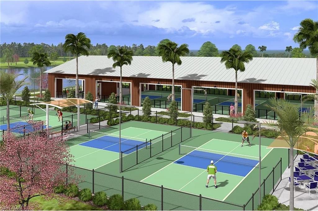 14888 Anchorage Road Punta Gorda, FL 33982 - Photo 30 of 34 View of tennis court with a water view