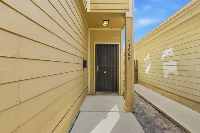 a view of front door of a house