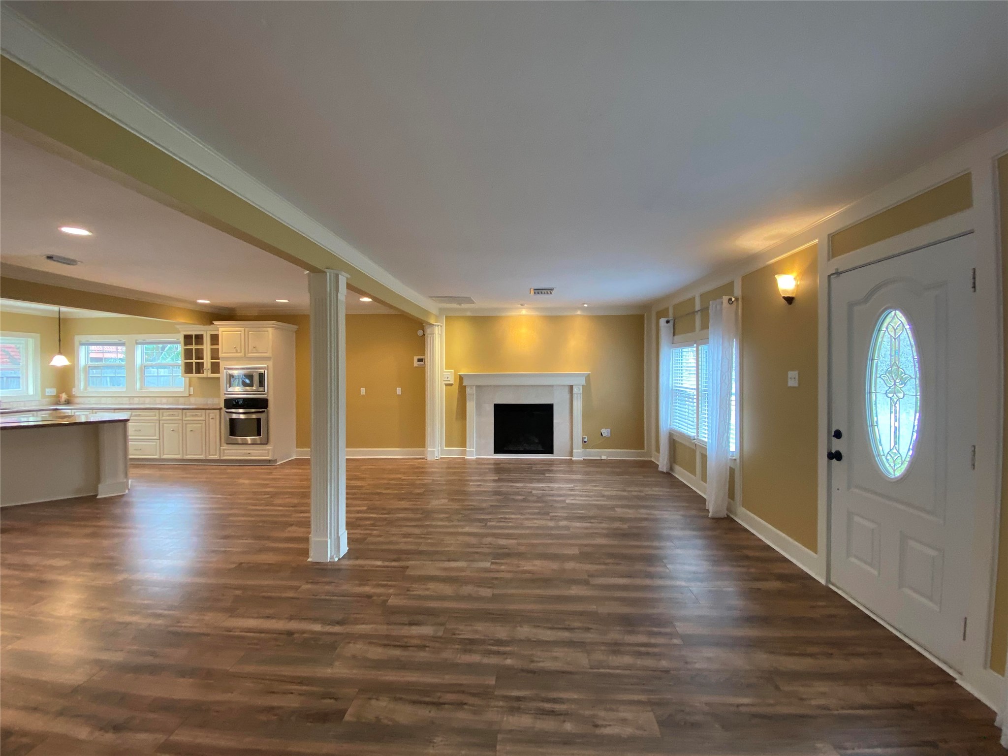 911 Hawthorne Road Clear Lake Shores, TX 77565 - Photo 5 of 50 Marble Fireplace, Molding/trim Everywhere...And Wood Floors!