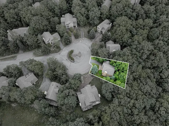 an aerial view of house with outdoor space