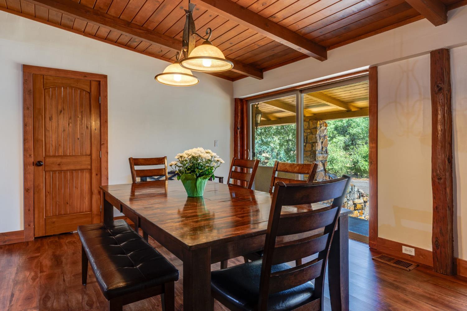 4600 El Caminito Road Shingle Springs, CA 95682 - Photo 20 of 76 a view of a dining room with furniture window and wooden floor
