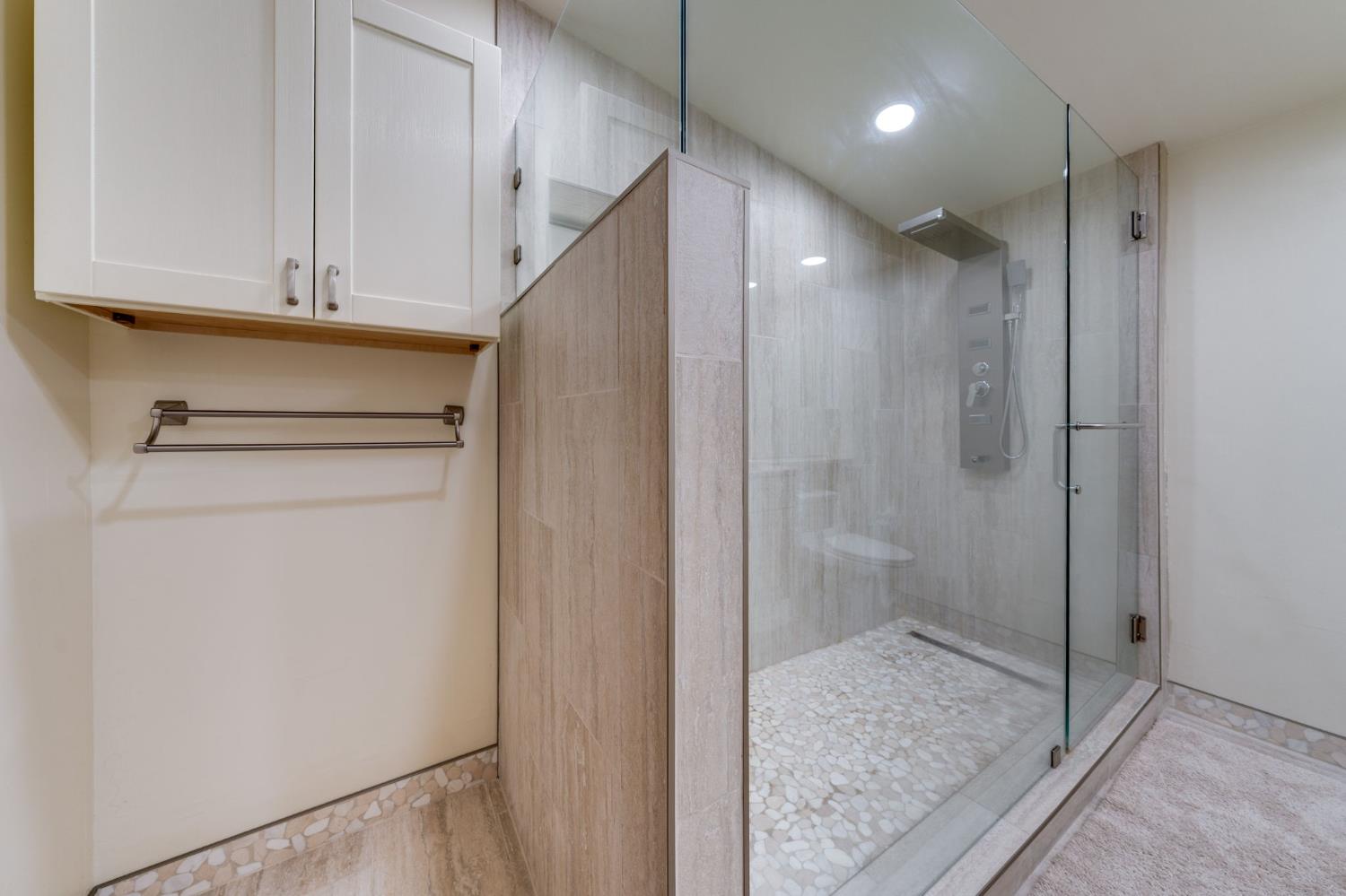 4600 El Caminito Road Shingle Springs, CA 95682 - Photo 35 of 76 a bathroom with a shower and a sink