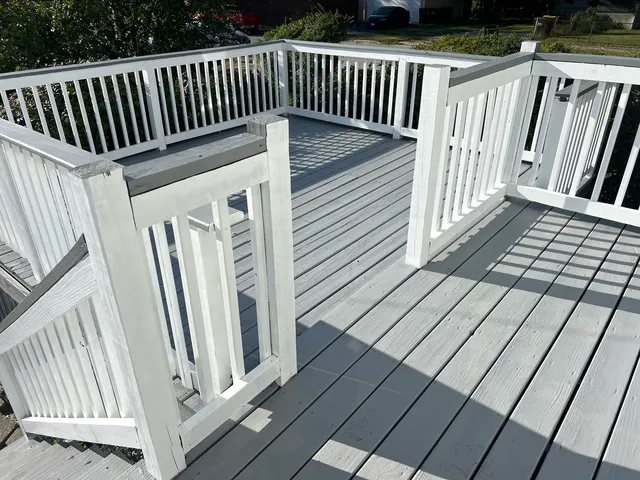 a view of deck