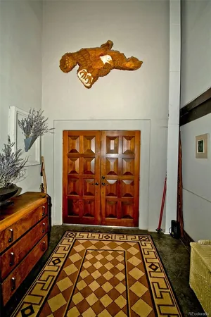 a view of entryway wih livingroom and furniture