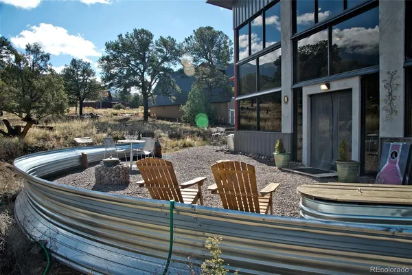 a view of wooden floor and a lake view