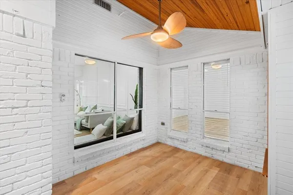 wooden floor in an empty room