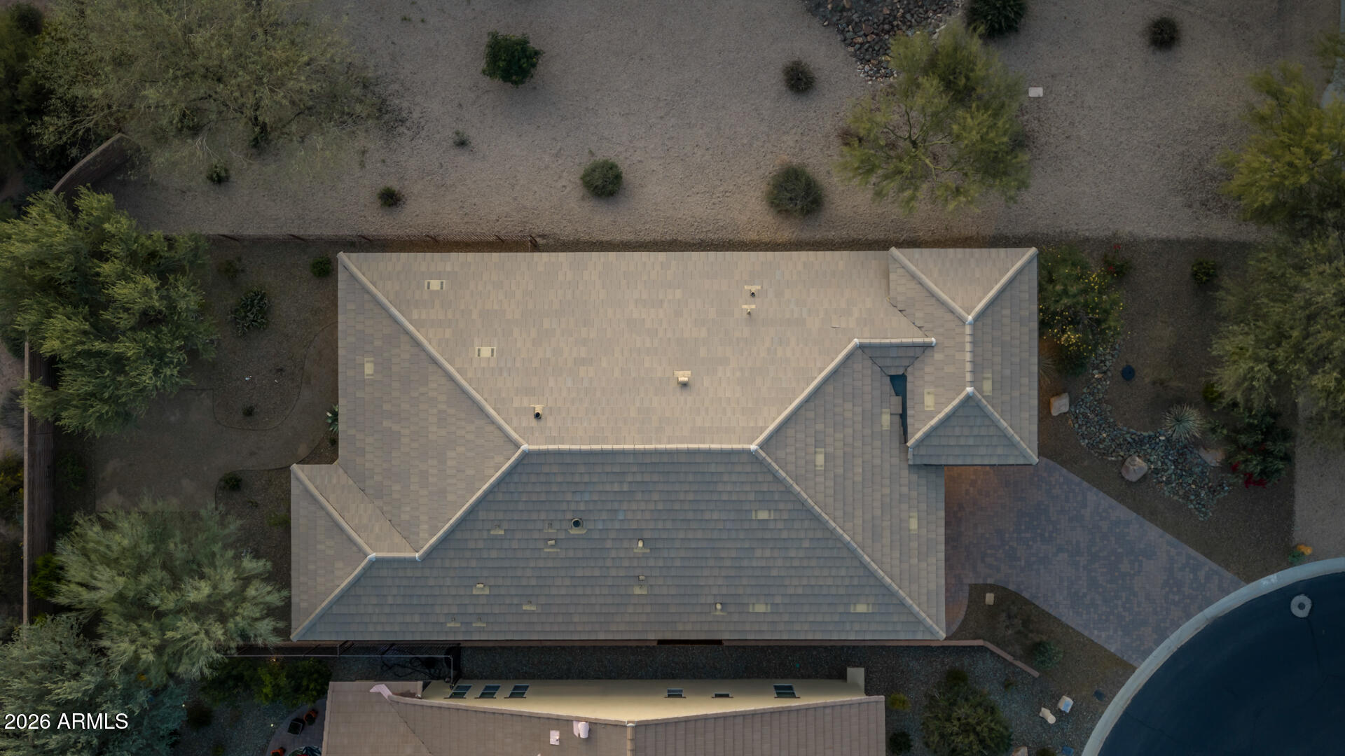 17963 East Silver Sage Lane Rio Verde, AZ 85263 - Photo 40 of 75 an aerial view of a house with a yard