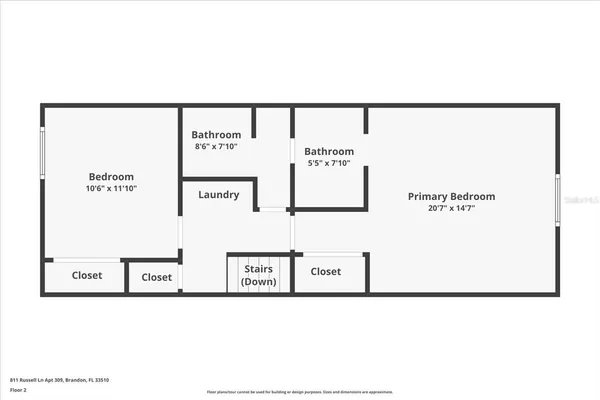 $1,600 | 811 Russell Lane, Unit 309, Brandon, FL 33510