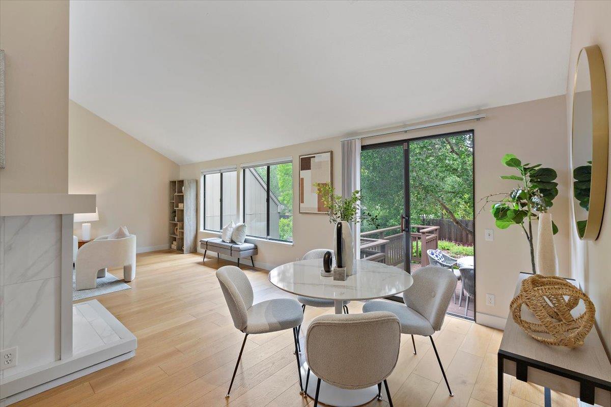 4 Farm Road Los Altos, CA 94024 - Photo 11 of 44 a dining room with furniture window and outside view