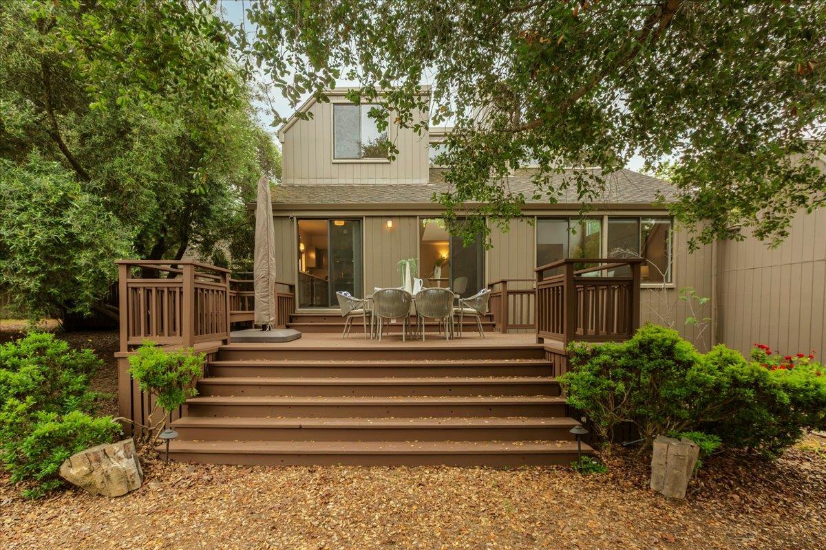 4 Farm Road Los Altos, CA 94024 - Photo 34 of 44 a front view of a house with a garden