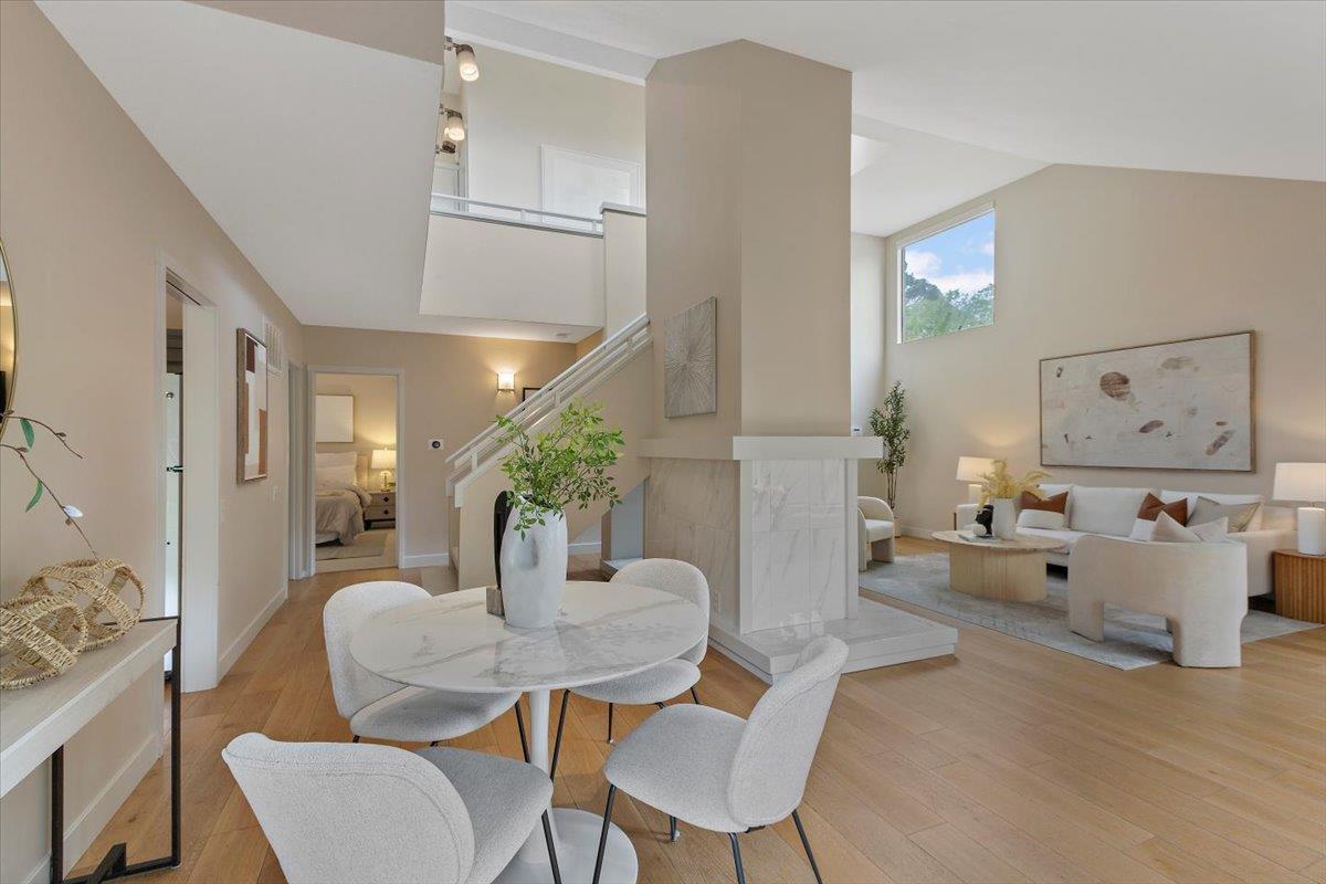 4 Farm Road Los Altos, CA 94024 - Photo 10 of 44 a living room with furniture and wooden floor