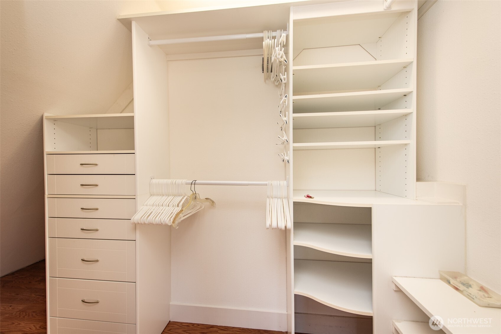 72 Skunk Hollow Road Sequim, WA 98382 - Photo 29 of 40 a view of walk in closet with empty racks