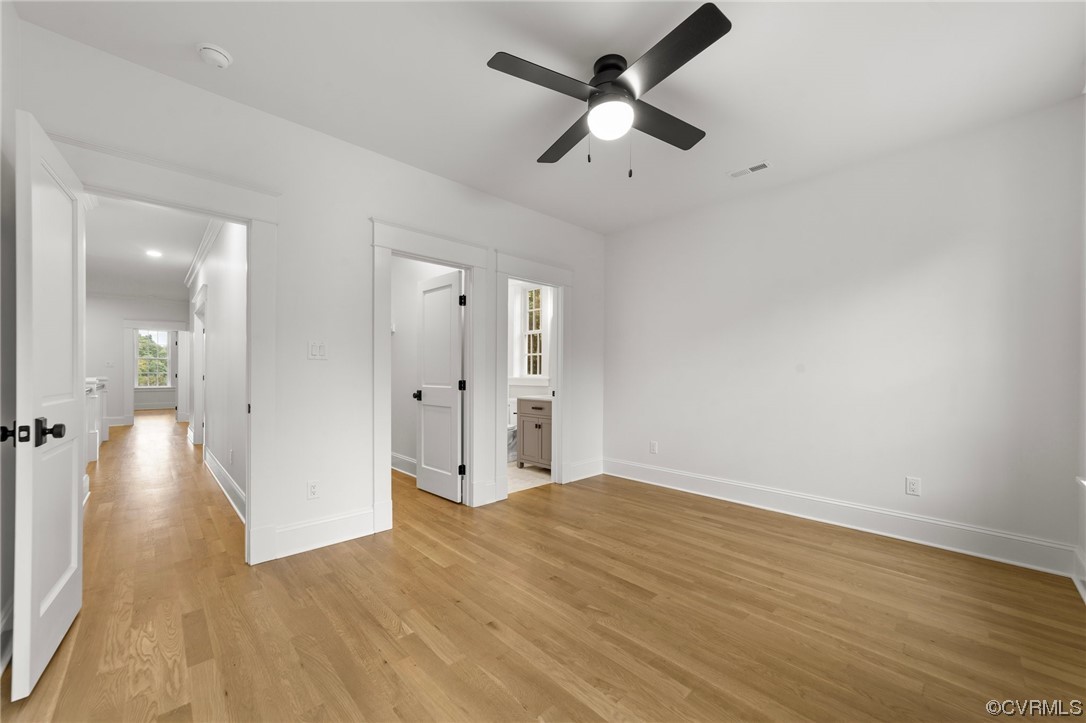 3611 Brook Road Richmond, VA 23227 - Photo 35 of 49 wooden floor in an empty room with a fan