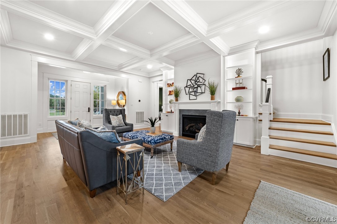 3611 Brook Road Richmond, VA 23227 - Photo 6 of 49 a living room with furniture and a fireplace