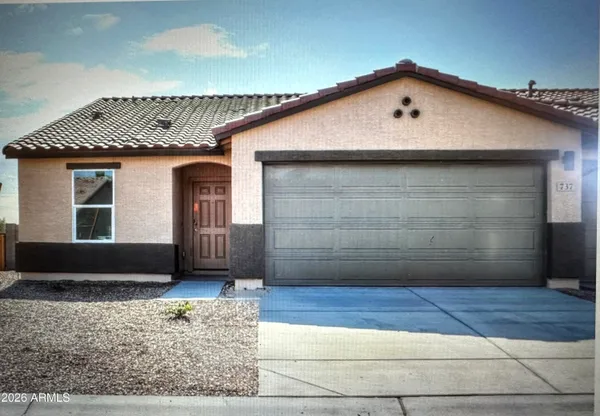 a front view of a house