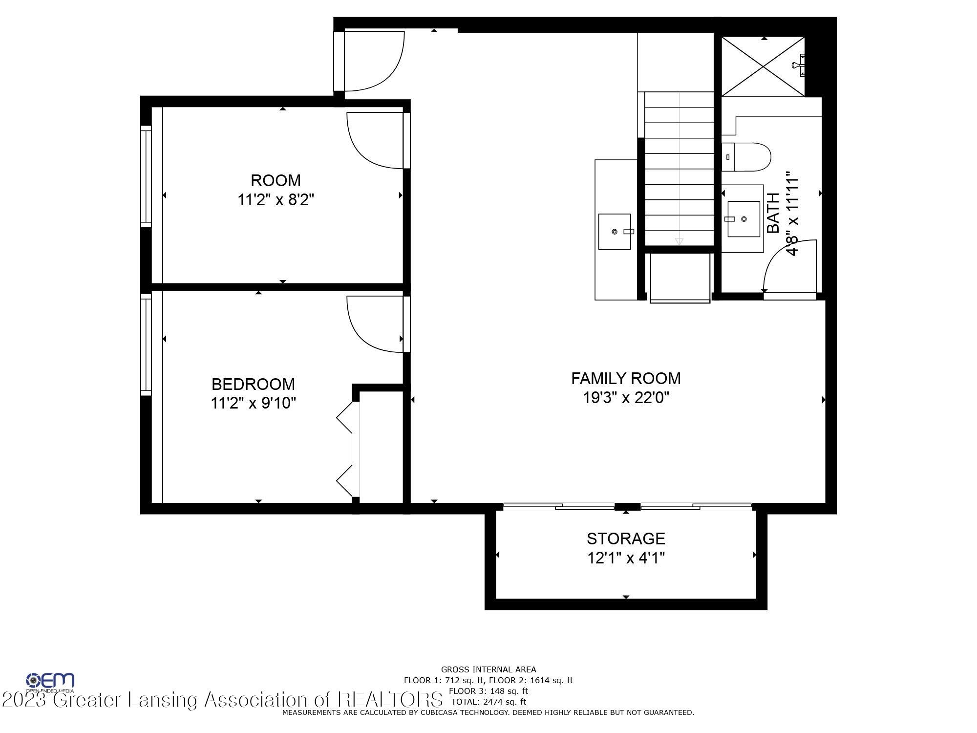 5766 South Ainger Road Olivet, MI 49076 - Photo 47 of 49 Basement Floor Plan