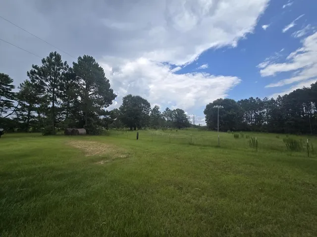 a house view with garden space
