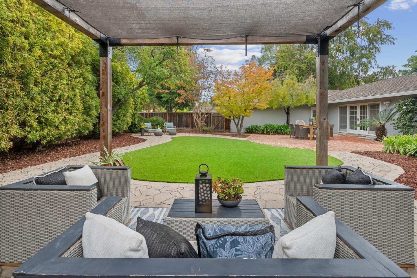 18765 Westview Drive Saratoga, CA 95070 - Photo 3 of 40 a view of a patio with couches and a table