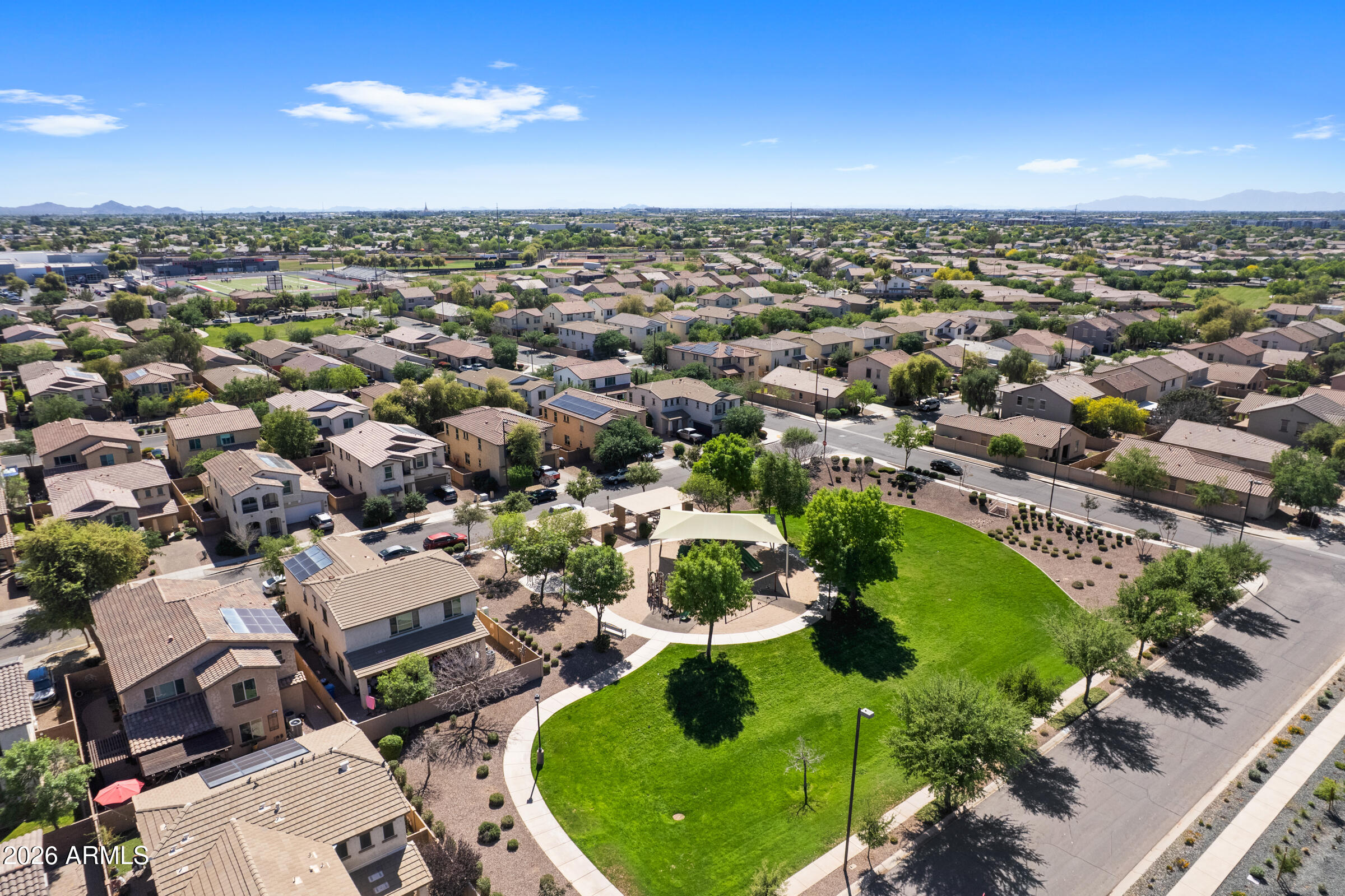 3029 East Franklin Avenue Gilbert, AZ 85295 - Photo 37 of 38 an aerial view of a city