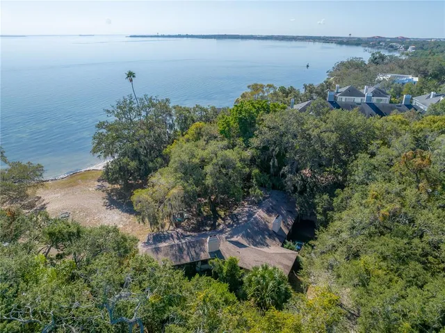 a view of a lake with a lake