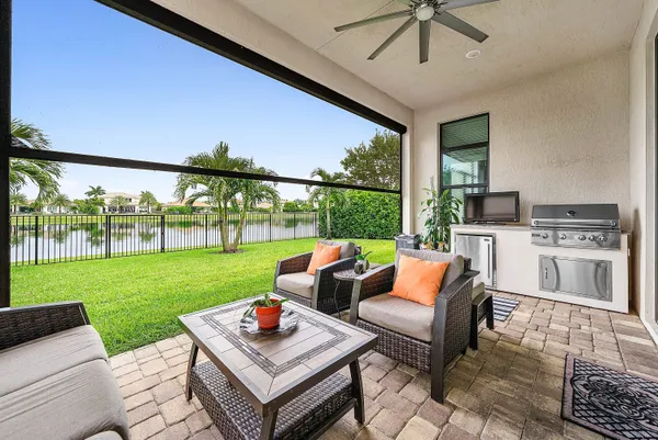 a outdoor space with patio the garden view