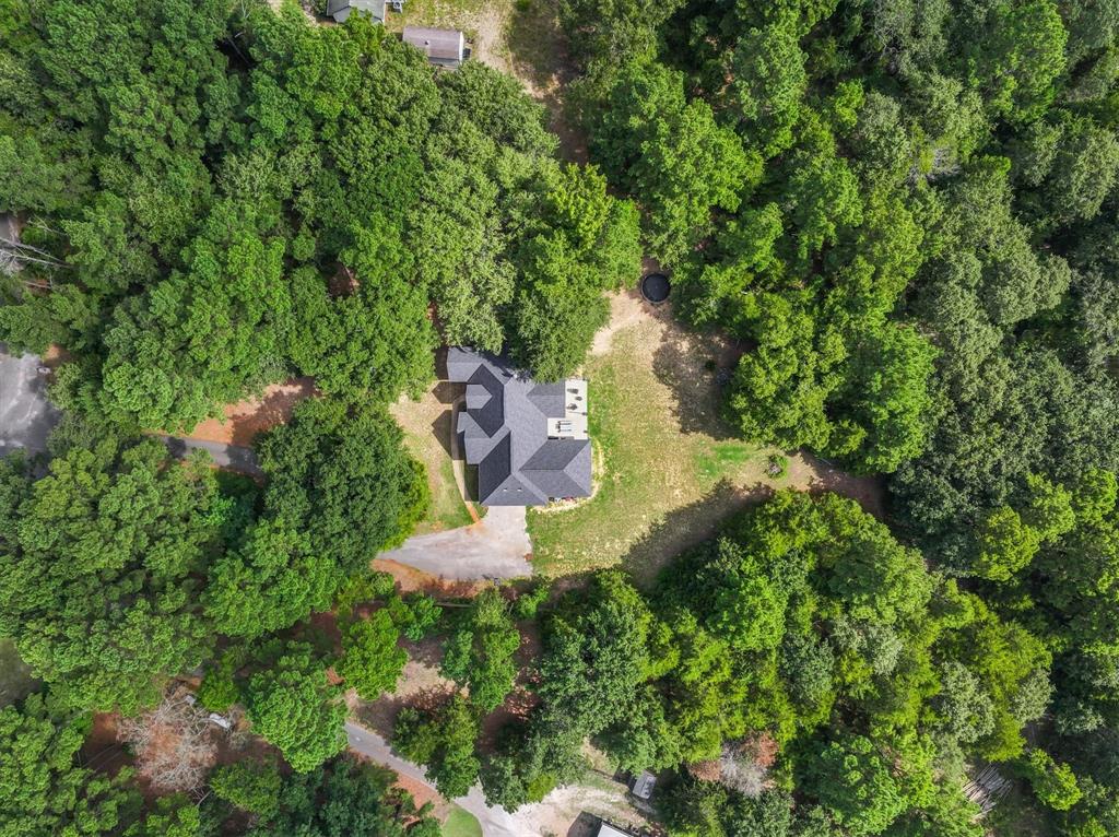 176 County Road 3282 Quitman, TX 75783 - Photo 32 of 35 an aerial view of a house with a yard and large trees