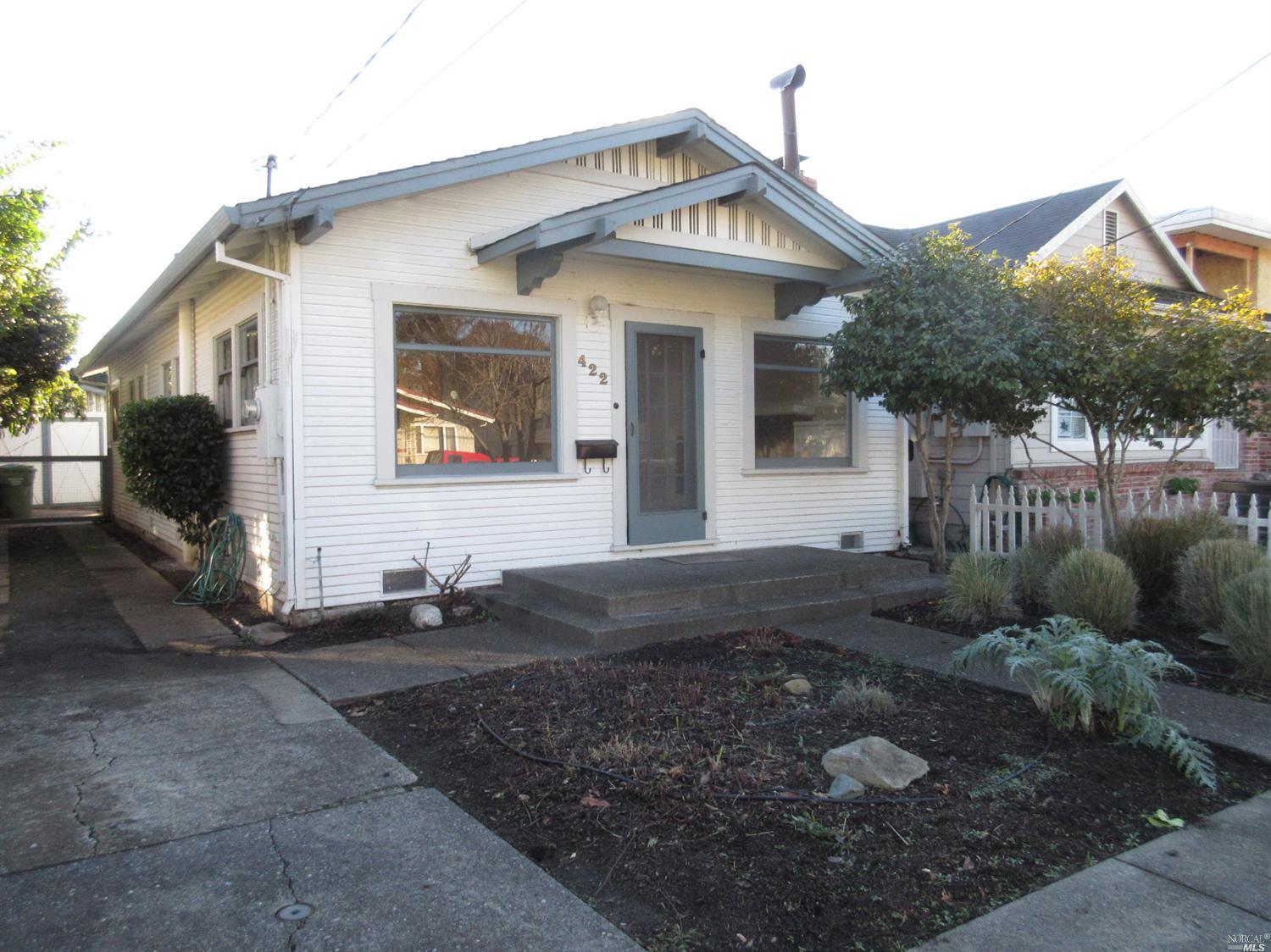 422 Carrillo Street Santa Rosa, CA 95401 - Photo 1 of 1 Inviting front of home with driveway to detached garage