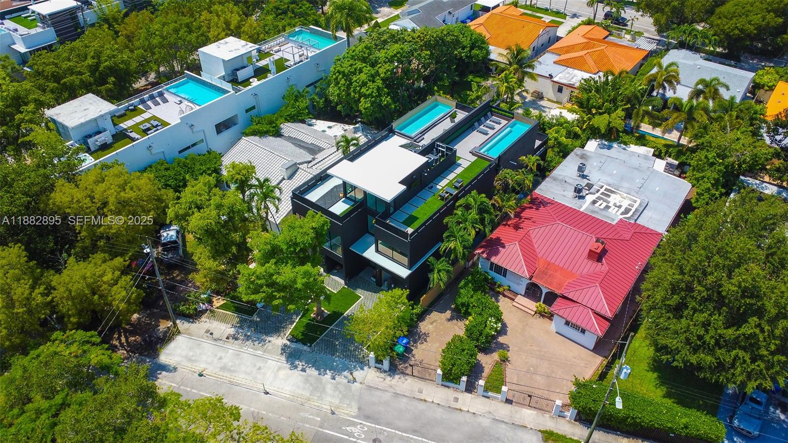 420 Southwest 15th Road Miami, FL 33129 - Photo 7 of 99 an aerial view of a house with a yard