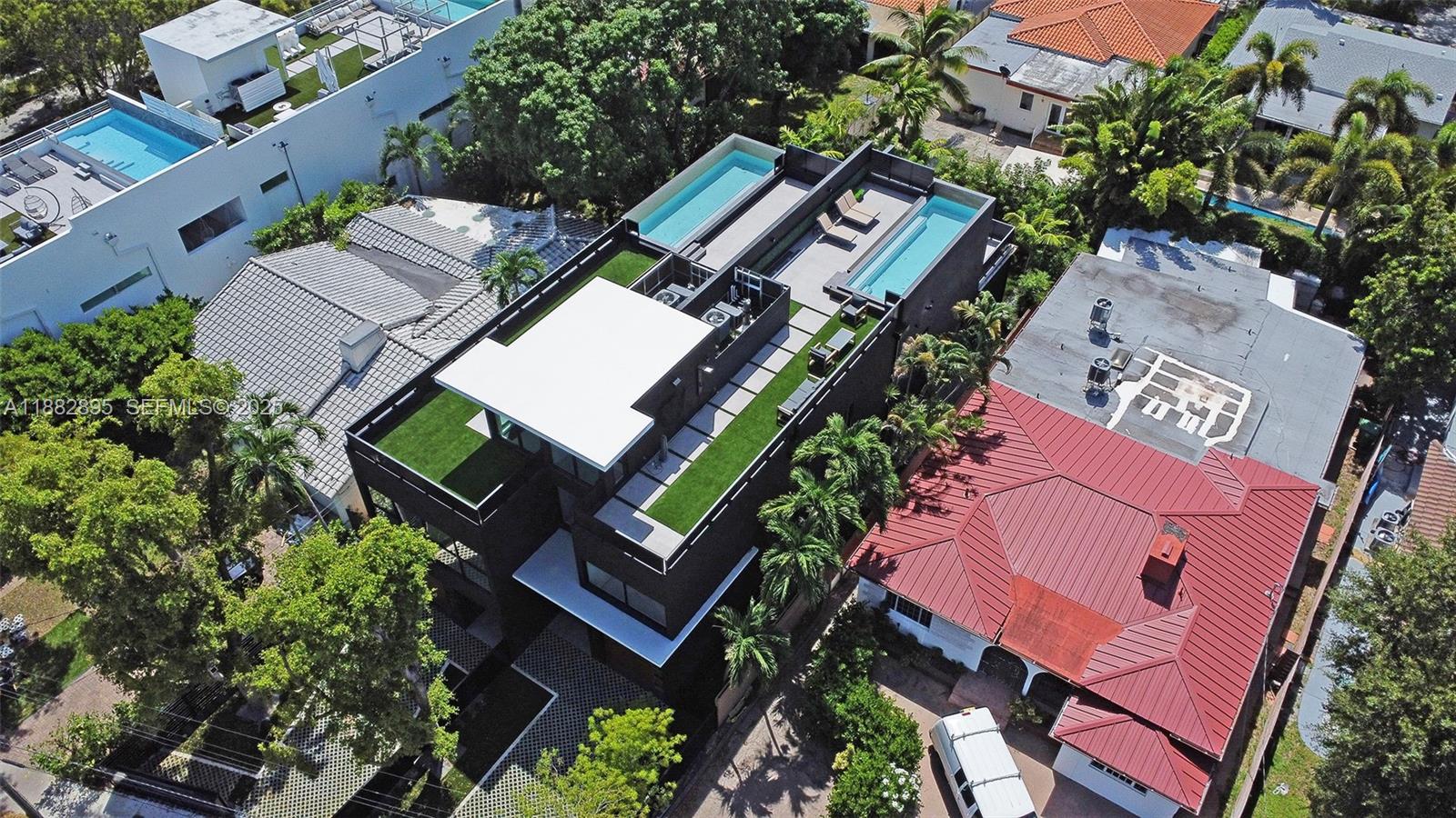 420 Southwest 15th Road Miami, FL 33129 - Photo 91 of 99 an aerial view of a house with a yard