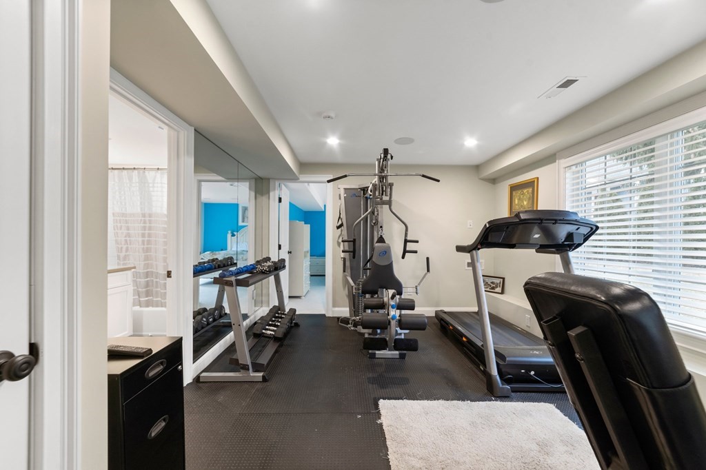 106 Pine Street Newton, MA 02465 - Photo 19 of 22 a view of a room with gym equipment