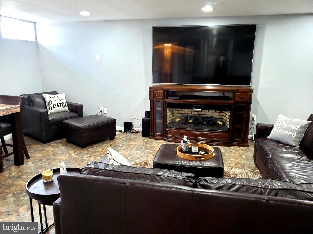 3523 Forest Hill Road Baltimore, MD 21207 - Photo 29 of 45 FANTASTIC Lower Level Family Room/Fire place