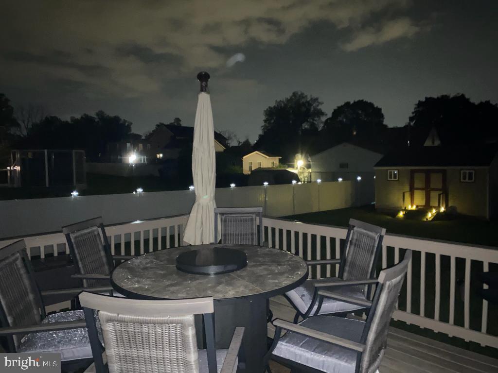 3523 Forest Hill Road Baltimore, MD 21207 - Photo 37 of 45 Great Deck at night!!!