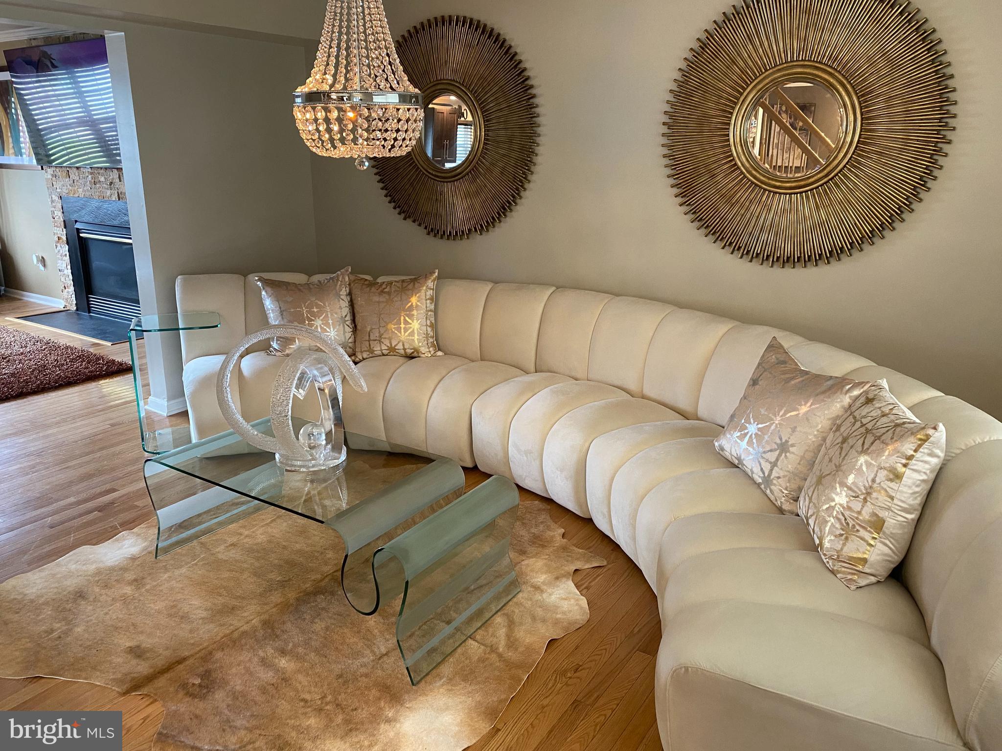 3523 Forest Hill Road Baltimore, MD 21207 - Photo 7 of 45 Gorgeous Living room with exquisite chandelier!